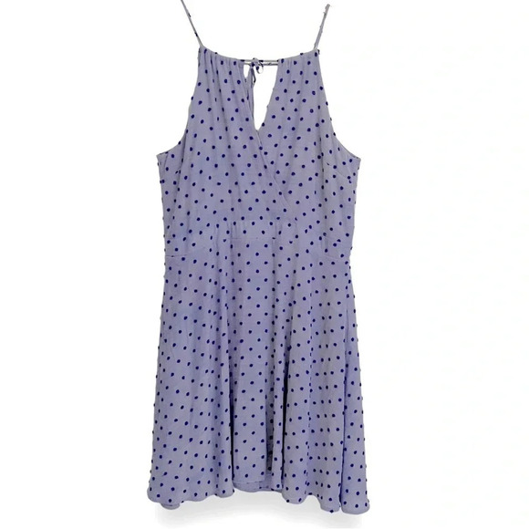 Anthropologie Sunday In Brooklyn ‘Naya’ Fit & Flare Blue Polka Dot Dress Size XL - Picture 4 of 9